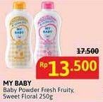 Promo Harga My Baby Baby Powder Fresh Fruity, Sweet Floral 250 gr - Alfamidi