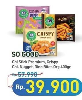 Promo Harga So Good Chicken Nugget 400 gr - Hypermart