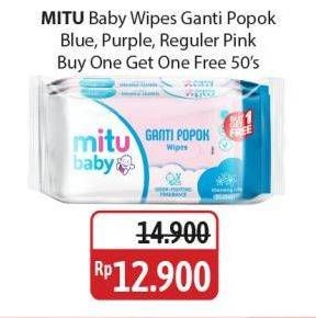 Promo Harga Mitu Baby Wipes Ganti Popok Blue Charming Lily, Purple Playful Fressia, Pink Sweet Rose 50 pcs - Alfamidi