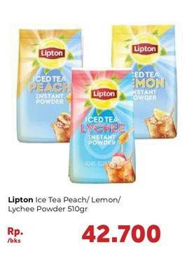 Promo Harga Lipton Iced Tea Lemon, Lychee, Peach 510 gr - Carrefour