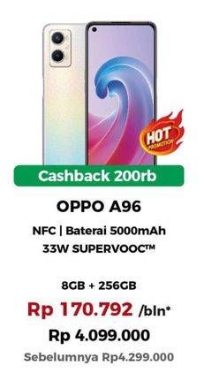 Promo Harga Oppo A96 8 GB + 256 GB  - Erafone