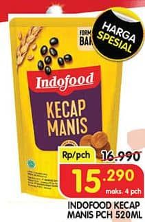 Promo Harga Indofood Kecap Manis 520 ml - Superindo