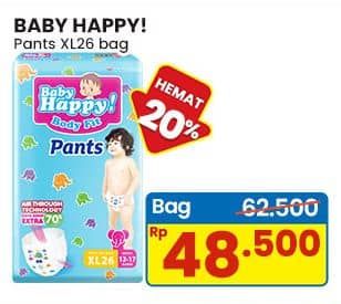 Promo Harga Baby Happy Body Fit Pants XL26 26 pcs - Indomaret