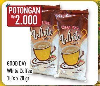 Promo Harga Good Day White Coffee per 10 sachet 20 gr - Hypermart