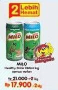 Promo Harga MILO Susu UHT All Variants per 2 kaleng 240 ml - Indomaret