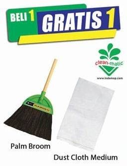 Promo Harga Palm Broom, Dust Cloth Medium  - Hari Hari