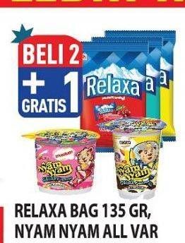 Promo Harga RELAXA 135gr / NYAM NYAM All Variant  - Hypermart