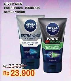 Promo Harga NIVEA MEN Facial Foam All Variants 100 ml - Indomaret