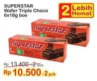 Promo Harga ROMA Superstar Wafer per 2 box 6 pcs - Indomaret