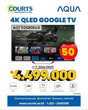 Promo Harga Aqua AQT50S80EUX  - COURTS