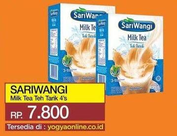 Promo Harga Sariwangi Milk Tea Teh Tarik 4 pcs - Yogya