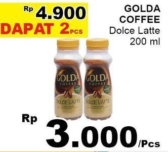 Promo Harga Golda Coffee Drink Dolce Latte per 2 botol 200 ml - Giant