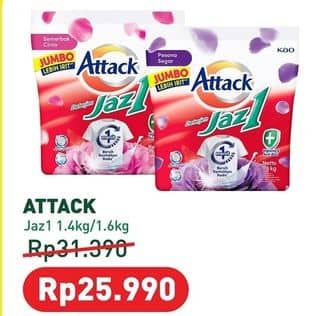 Promo Harga Attack Jaz1 Detergent Powder 1400 gr - Hypermart