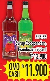 Promo Harga FREISS Syrup Cocopandan, Frambozen 500 ml - Hypermart