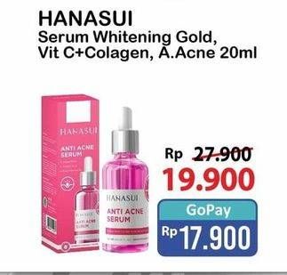 Promo Harga Hanasui Serum Vit C Collagen, Anti Acne, Gold 20 ml - Alfamart