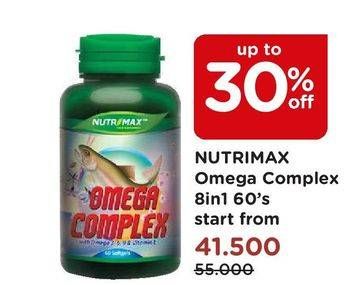 Promo Harga NUTRIMAX Omega Complex 8 In 1 60 pcs - Watsons