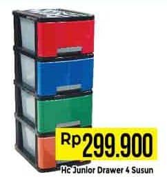 Promo Harga Hc Junior Drawer 4 Susun  - Hypermart