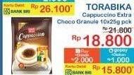 Promo Harga Torabika Cappuccino Extra Choco Granule per 10 sachet 25 gr - Indomaret