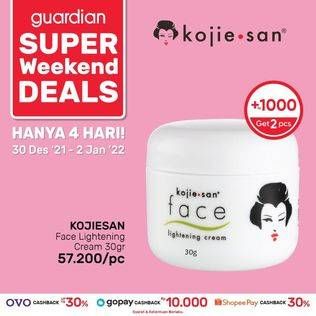 Promo Harga KOJIE SAN Face Lightening Cream 30 gr - Guardian
