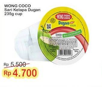 Promo Harga Wong Coco Dugan 235 gr - Indomaret
