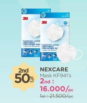 Promo Harga 3M NEXCARE Masker Kesehatan Respirator KF94  - Watsons