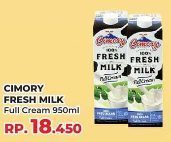 Promo Harga Cimory Fresh Milk Full Cream 950 ml - Yogya