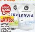 Promo Harga Lervia Sabun Cair Susu  Plus Avocado, Original 400 ml - Alfamart
