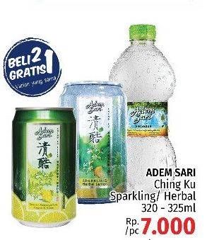 Promo Harga ADEM SARI Ching Ku Herbal, Sparkling  - LotteMart