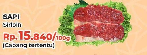 Promo Harga Daging Has Luar (Daging Sirloin) per 100 gr - Yogya