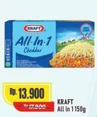 Promo Harga Kraft All in 1 Cheddar 150 gr - Alfamart