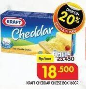 Promo Harga KRAFT Cheese Cheddar 160 gr - Superindo