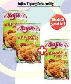 Promo Harga Ajinomoto Sajiku Tepung Bakwan Crispy per 2 bungkus 90 gr - Carrefour