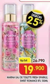 Promo Harga Marina Eau De Toillete Fresh Sparkle, Sweet Romance 150 ml - Superindo