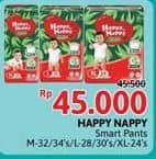 Promo Harga Happy Nappy Smart Pantz Diaper M32, M34, L28, L30, XL24 24 pcs - Alfamidi
