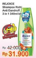 Promo Harga REJOICE Shampoo Rich, Anti Dandruff 340 ml - Indomaret