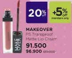 Promo Harga MAKE OVER Transferproof Matte Lip Cream  - Watsons