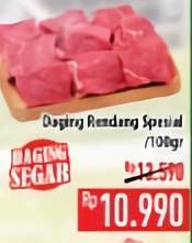 Promo Harga Daging Rendang Sapi Spesial per 100 gr - Hypermart