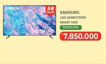 Promo Harga Samsung 58" Crystal UHD 4K CU7000 UA58CU7000KXXD  - Yogya