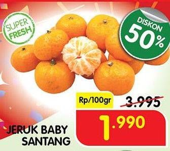 Promo Harga Jeruk Baby Shantang per 100 gr - Superindo