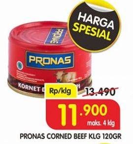 Promo Harga PRONAS Corned Beef 120 gr - Superindo
