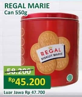 Promo Harga Regal Marie 550 gr - Alfamart