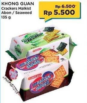 Promo Harga KHONG GUAN Malkist Abon Sapi, Seaweed 135 gr - Indomaret