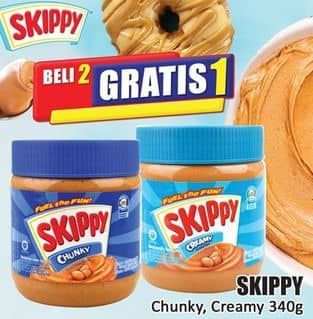 Promo Harga Skippy Peanut Butter Chunky, Creamy 340 gr - Hari Hari