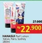 Promo Harga Hanasui Body Lotion Parfume Sydney, Paris, Tokyo 180 ml - Alfamidi