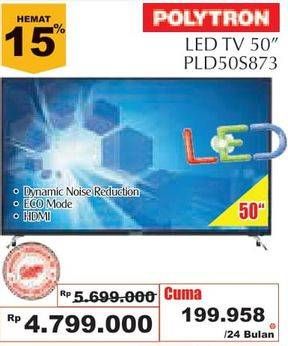 Promo Harga POLYTRON PLD 50S873 | Full HD LED TV 50"  - Giant