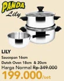 Promo Harga Lily Saucepan/Dutch Oven  - Carrefour