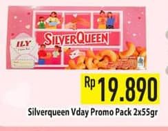 Promo Harga Silver Queen Special Valentine per 2 pcs 58 gr - Hypermart