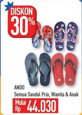 Promo Harga ANDO Sandal Pria, Wanita, Anak  - Hypermart