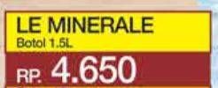 Promo Harga LE MINERALE Air Mineral 1500 ml - Yogya