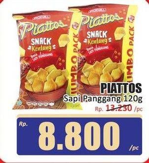 Promo Harga Piattos Snack Kentang Sapi Panggang 120 gr - Hari Hari